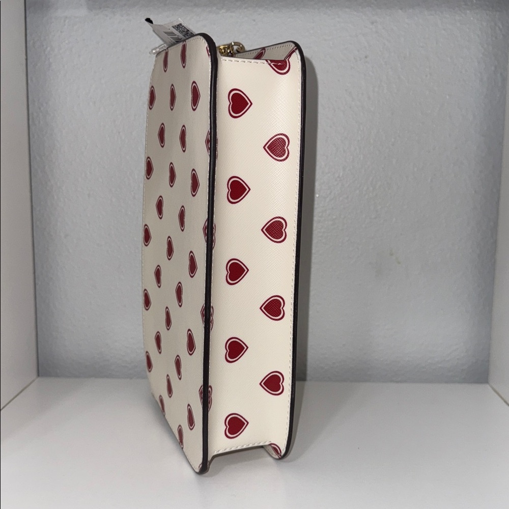 Kate Spade Cream and Red Heart Crossbody Bag - Picture 6 of 12